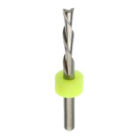 Solid Carbide - Fish Tail, Downcut Spiral Bit - 1/8 in D